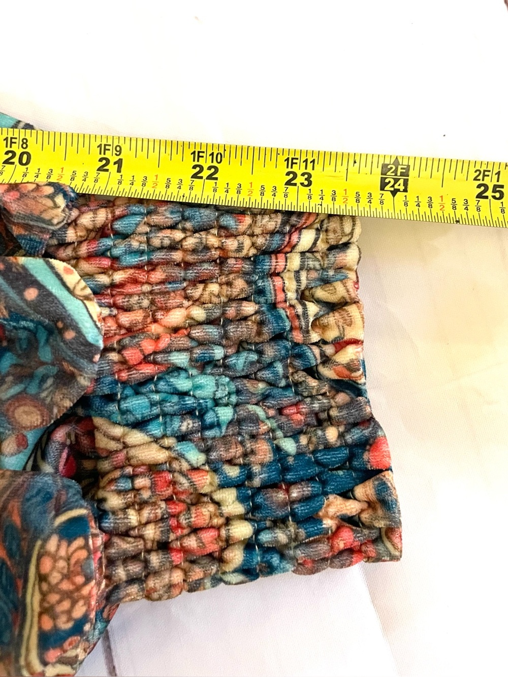 Paisley Print Velour Blouse XL - Picture 11 of 16